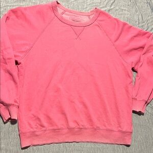 American Eagle Outfitters Bright Pink Crewneck Sweatshirt